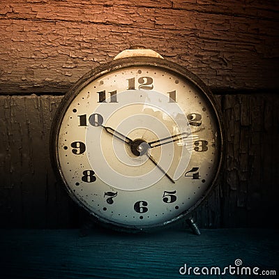 Retro clock Stock Photo