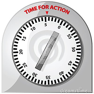 Time for action Vector Illustration