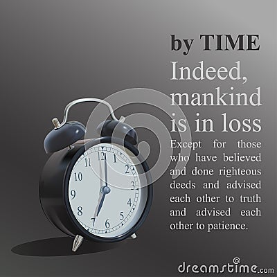 Time alarm clock Vector Illustration