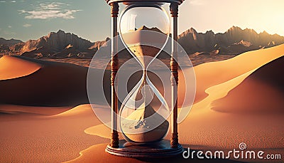Time hourglass concept Stock Photo