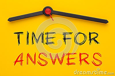 Time for Answers Concept Stock Photo