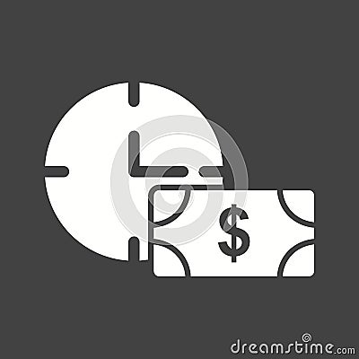 Time Based Payment Vector Illustration