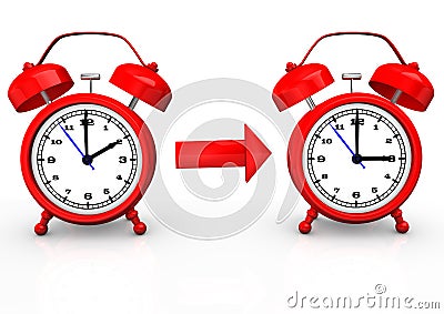 Time change Stock Photo