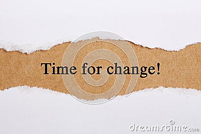 Time for Change Stock Photo