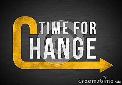 Time for Change - improve yourself Stock Photo