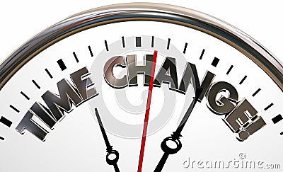 Time Change New Schedule Meeting Clock Stock Photo