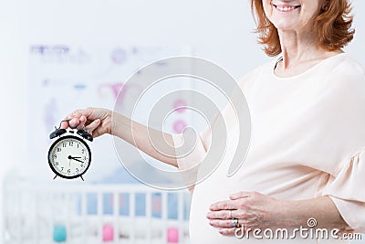 Time for childbirth Stock Photo