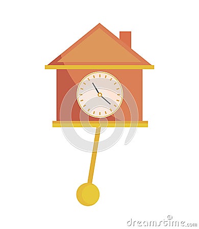 time clock pendulum Vector Illustration