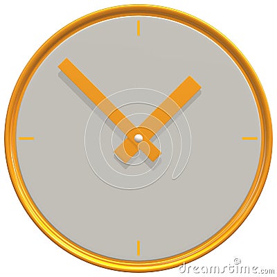 Time Clock Style Clock Icon in Line clip art graphics wall Clock Orange Clock Digital Clock Isolated clock Stock Photo