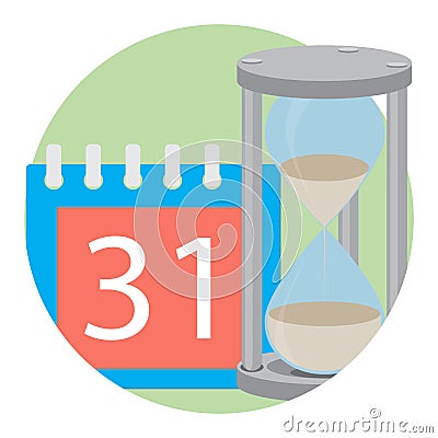 Time concept icon vector Vector Illustration