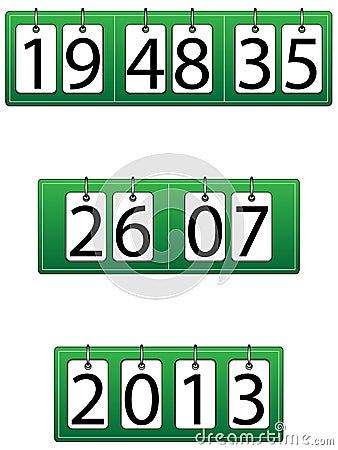 Time ,date and year function clock/calendar Vector Illustration
