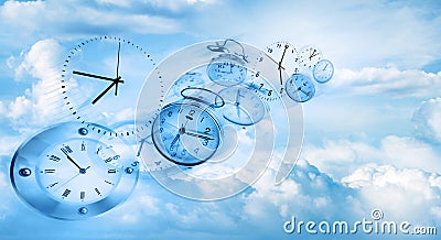 Time flies Stock Photo