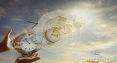 Time flies Stock Photo