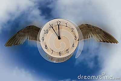 Time flies, time passes Stock Photo