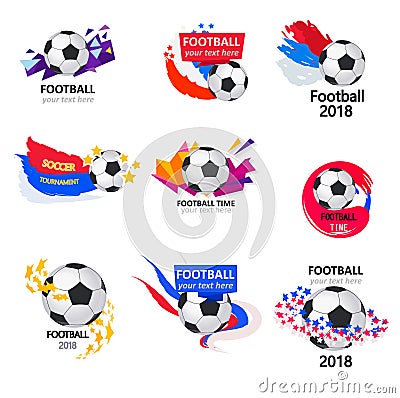 It is time for football Vector Illustration