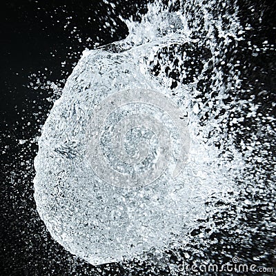 Time freeze photo of baloon filled with water Stock Photo