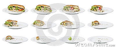 Time Lapse - Sandwich Stock Photo