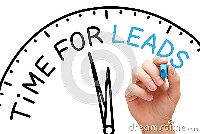 Time for Leads Concept Stock Photo