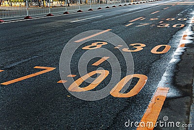 Time limit signs Stock Photo