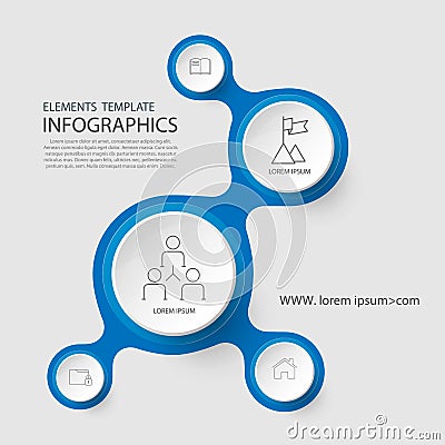 Time line infographic and icons design template. Vector Illustration