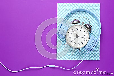 Time listen to music concept. Stock Photo