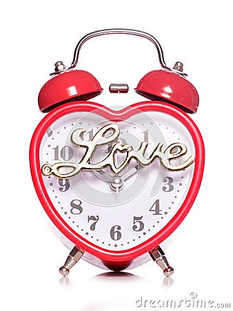 Time for love alarm clock Stock Photo