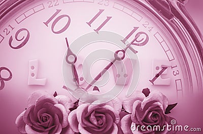 Time and love concept. Stock Photo