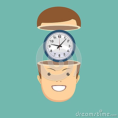 Time management concept Vector Illustration