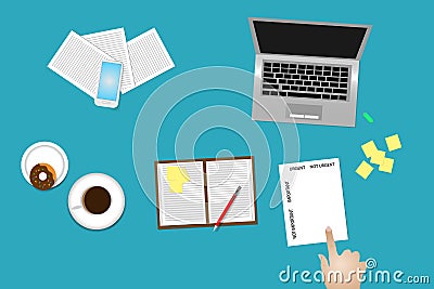 Time management method important and urgent usiing Vector Illustration