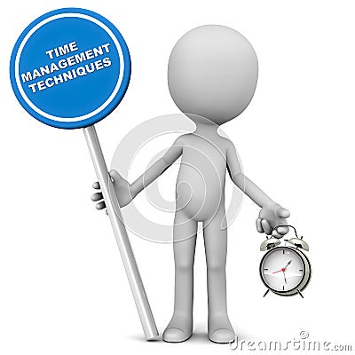 Time management techniques Stock Photo