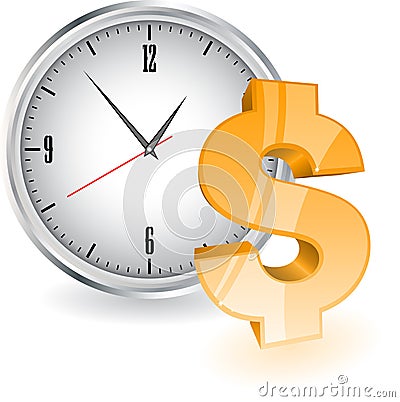 Time is money Vector Illustration