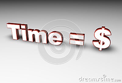 Time = money Stock Photo