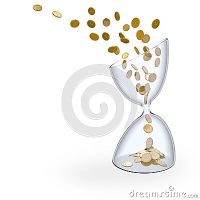 Time is money Cartoon Illustration