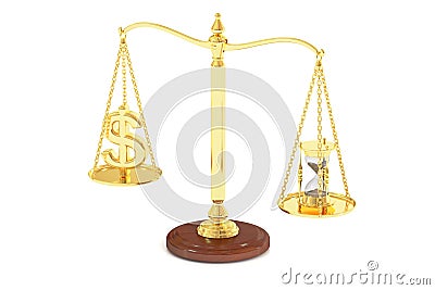 Time is money, concept. 3D rendering Stock Photo