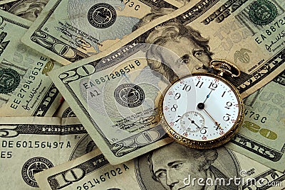 Time And Money Concept Image Stock Photo