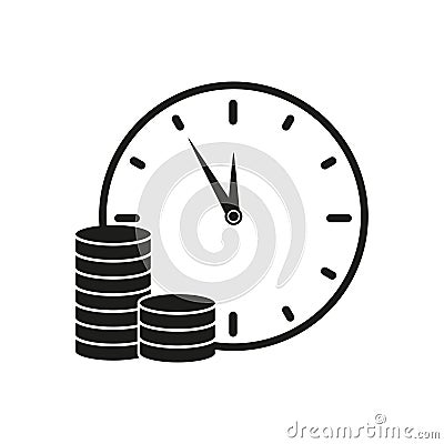 Time is money credit icons Vector Illustration