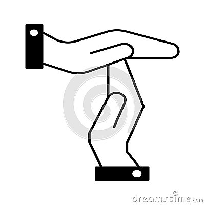Time out Glyph Vector Icon that can easily edit or modify. Vector Illustration