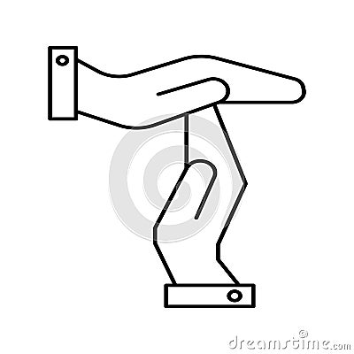 Time out Outline Vector Icon that can easily edit or modify. Vector Illustration