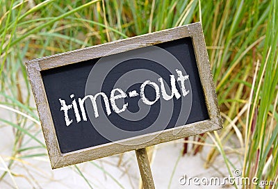 Time out sign Stock Photo