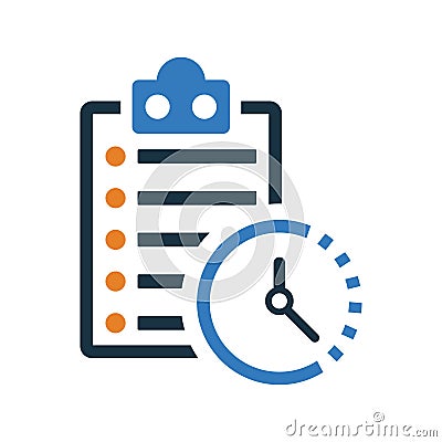 Time Plan icon Stock Photo