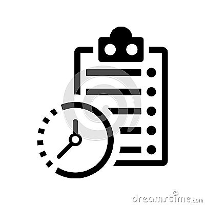 Time Plan icon Stock Photo