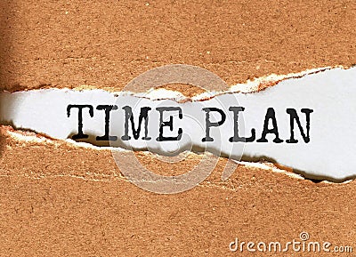 Time Plan. Your Journey Starts Here Motivational Inspirational Business Life Phrase Note Stock Photo