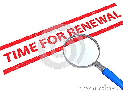 Time for renewal Stock Photo