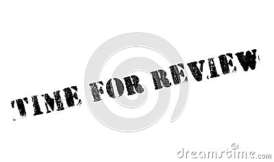 Time for review stamp Vector Illustration