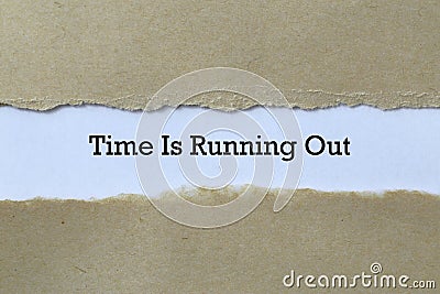 Time is running out on paper Stock Photo