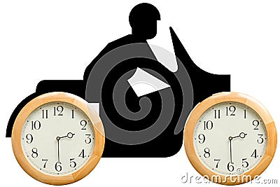 Time goes fast Stock Photo