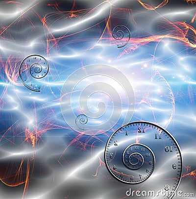 Time Space Fabric Stock Photo