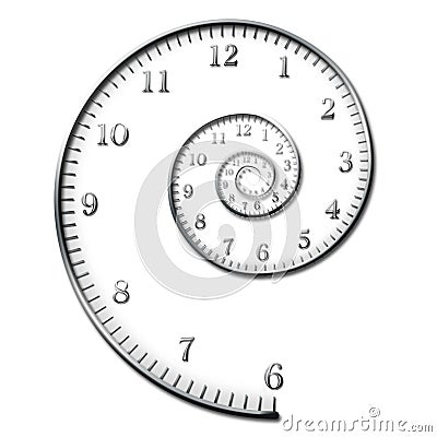 Time Spiral Stock Photo