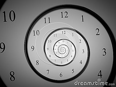Time spiral Stock Photo