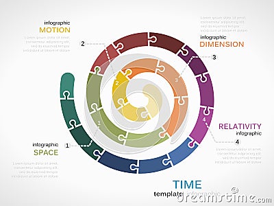 Time spiral Vector Illustration